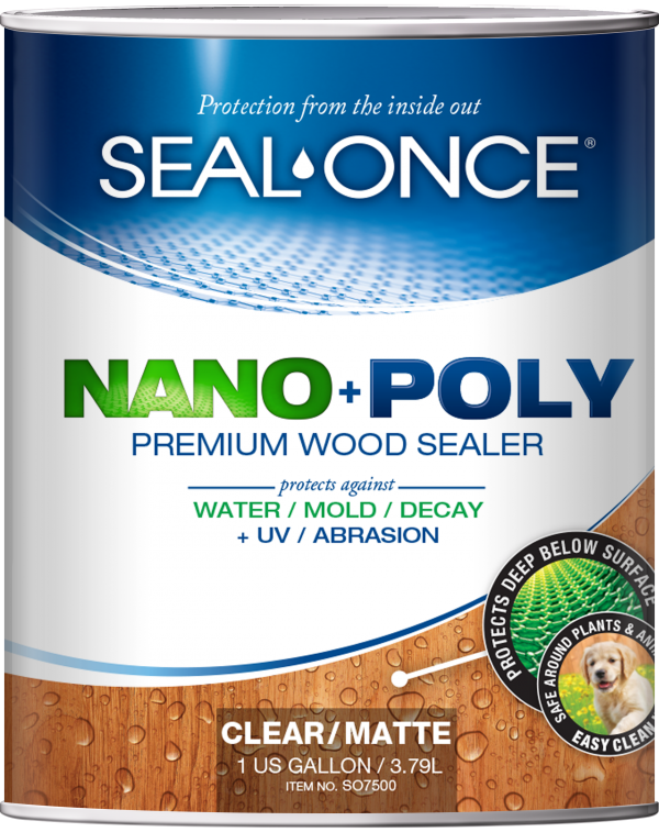 SealOnce® Nano+Poly Premium Wood Sealer